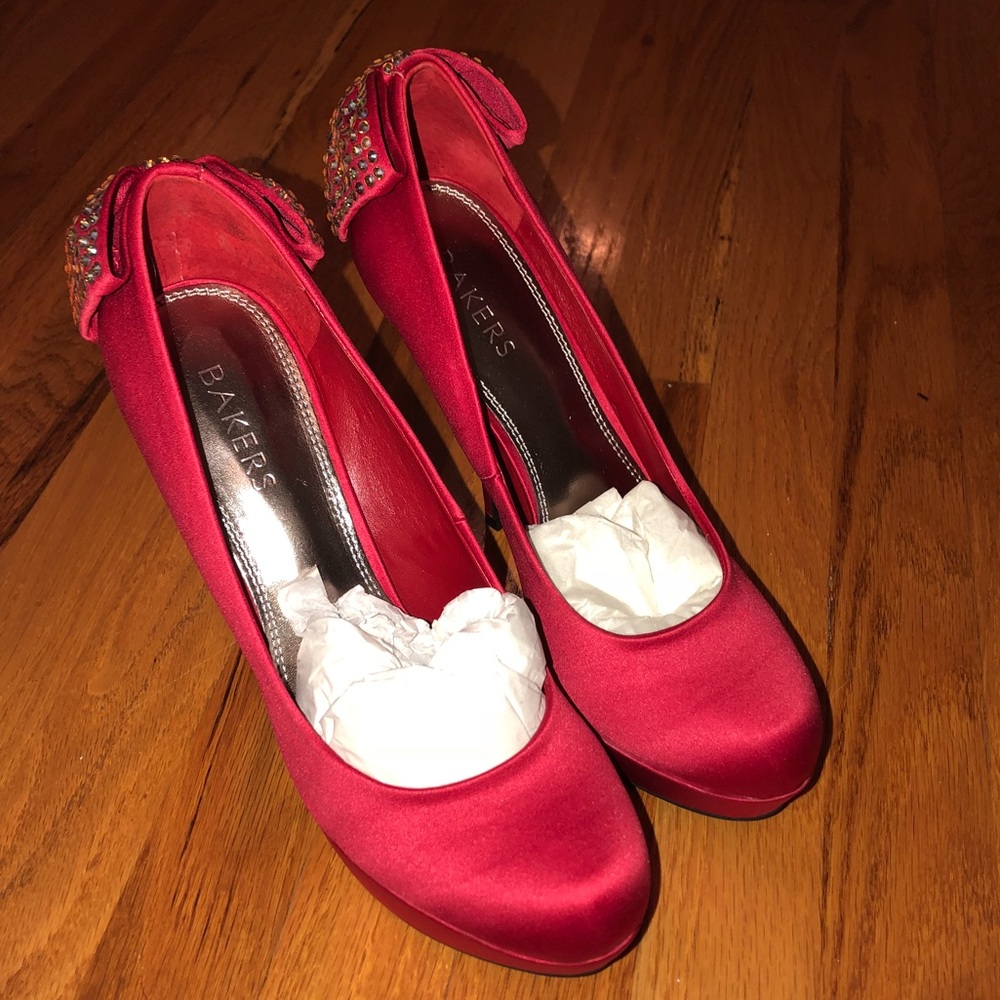 Women Red Platfrom High Heels